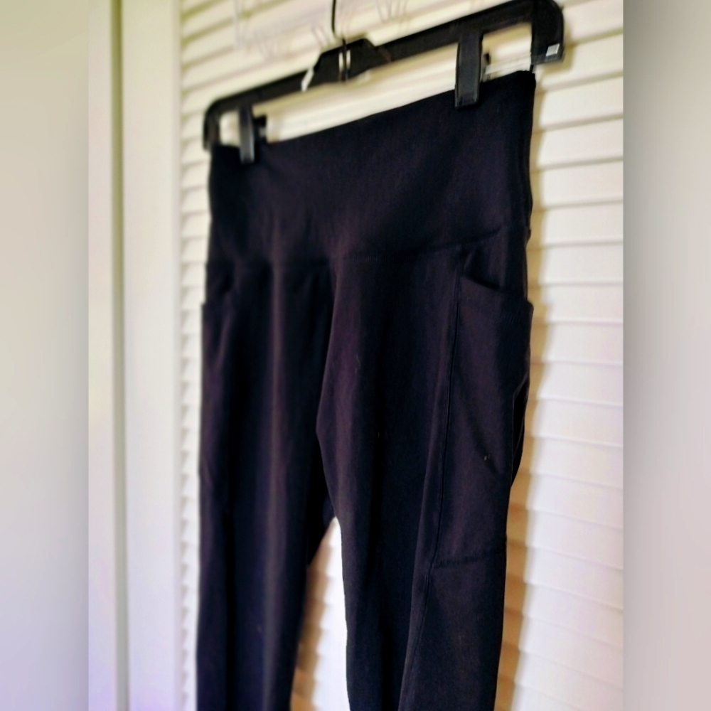 Velocity Women's Active Stretch Serena Leggings Black Size Small Pockets